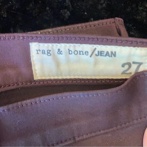 Rag & Bone legging jeans in coated wine size 27 excellent condition - Picture 5 of 8